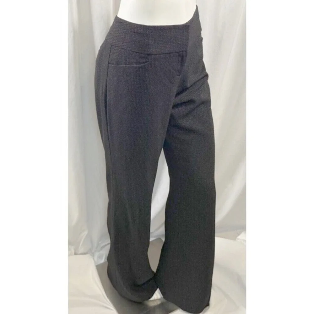 The Limited Cassidy Gray Black Textured Dress Pants Straight Leg 10 Preppy 76-21 - Picture 9 of 14